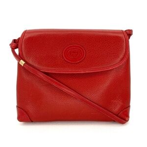 Vintage Gucci Red Leather Mini Shoulder Bag Handbag 1970s/1980s/Early 90s